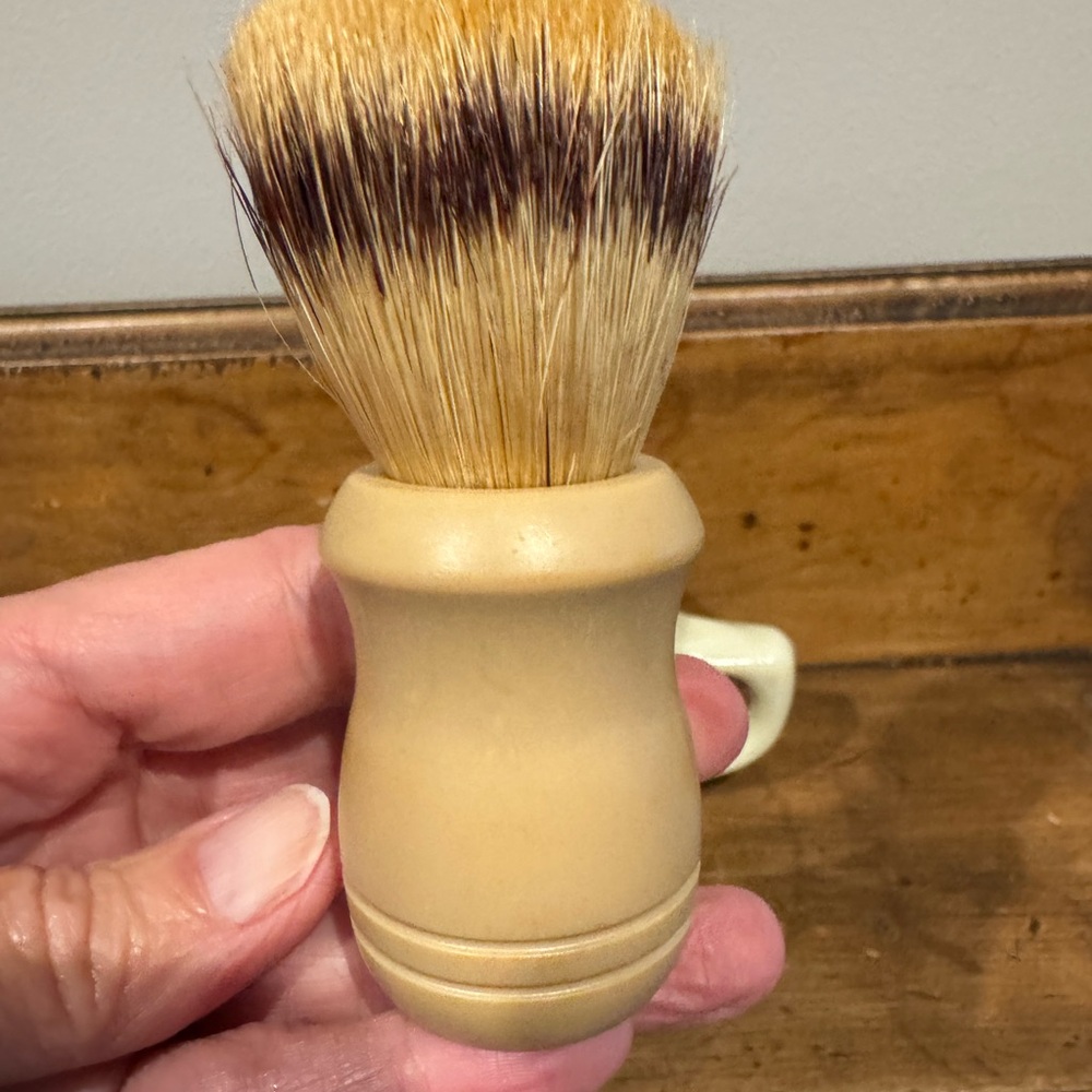 Vintage Old Spice Shaving Mug Ship Grand Turk-Salem 1786 with Animal Hair Brush - Picture 8 of 10